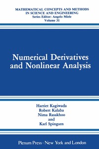 bokomslag Numerical Derivatives and Nonlinear Analysis