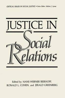 bokomslag Justice in Social Relations