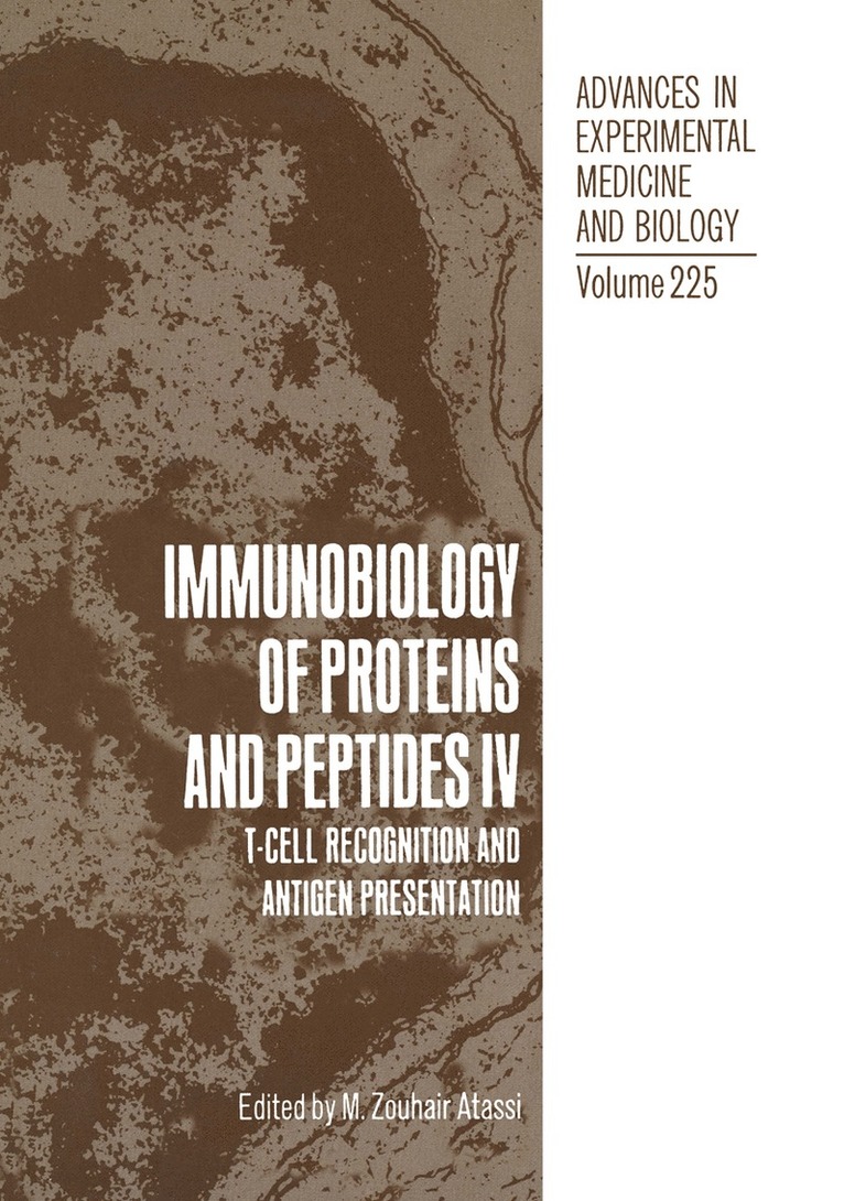 M. Zouhair Atassi, Howard L. Bachrach, Zouhair Atassi - Immunobiology of Proteins and Peptides IV, Häftad