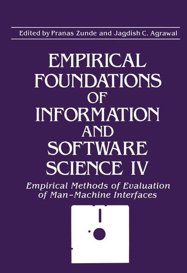 Jagdish C. Agrawal, Pranas Zunde - Empirical Foundations of Information and Software Science IV, Häftad