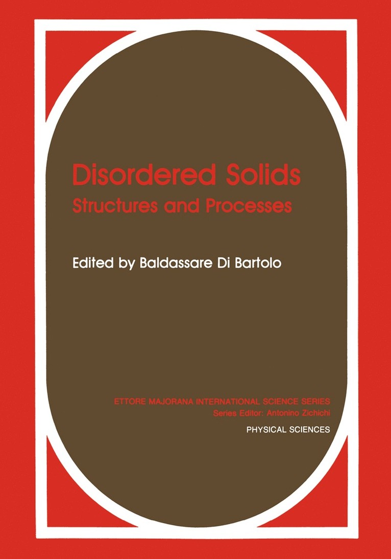 Baldassare Di Bartolo - Disordered Solids, Häftad