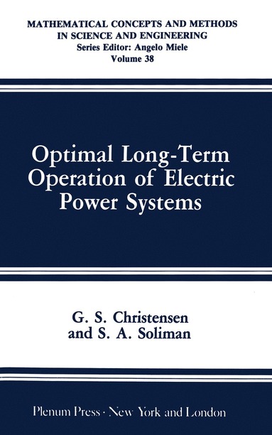 bokomslag Optimal Long-Term Operation of Electric Power Systems