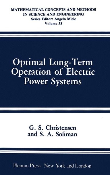 bokomslag Optimal Long-Term Operation of Electric Power Systems