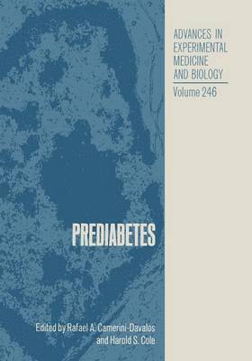 Rafael A. Camerini-Davalos, Harold S. Cole, Rafael A. Camerini-Davalos, Harold S. Cole - Prediabetes, Häftad