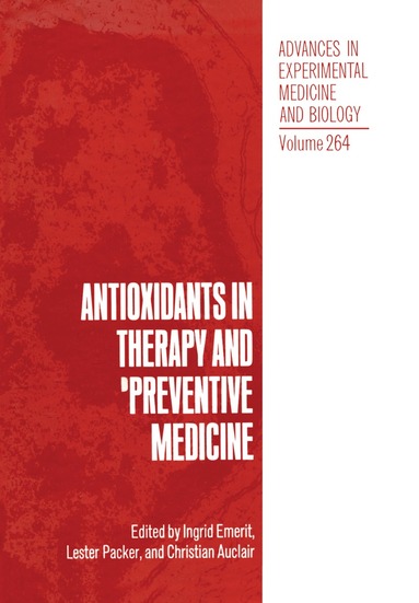 bokomslag Antioxidants in Therapy and Preventive Medicine