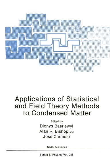 Dionys Baeriswyl, Alan R. Bishop, J. Camelo - Applications of Statistical and Field Theory Methods to Condensed Matter, Häftad