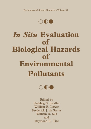 Shabeg S. Sandhu, William R. Lower, Frederick J. de Serres, William A. Suk, Raymond R. Tice - In Situ Evaluation of Biological Hazards of Environmental Pollutants, Häftad