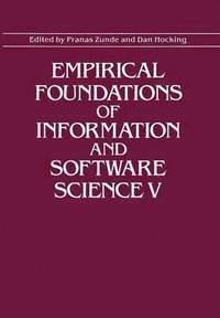 bokomslag Empirical Foundations of Information and Software Science V