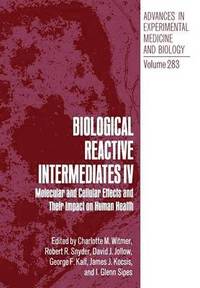 bokomslag Biological Reactive Intermediates IV