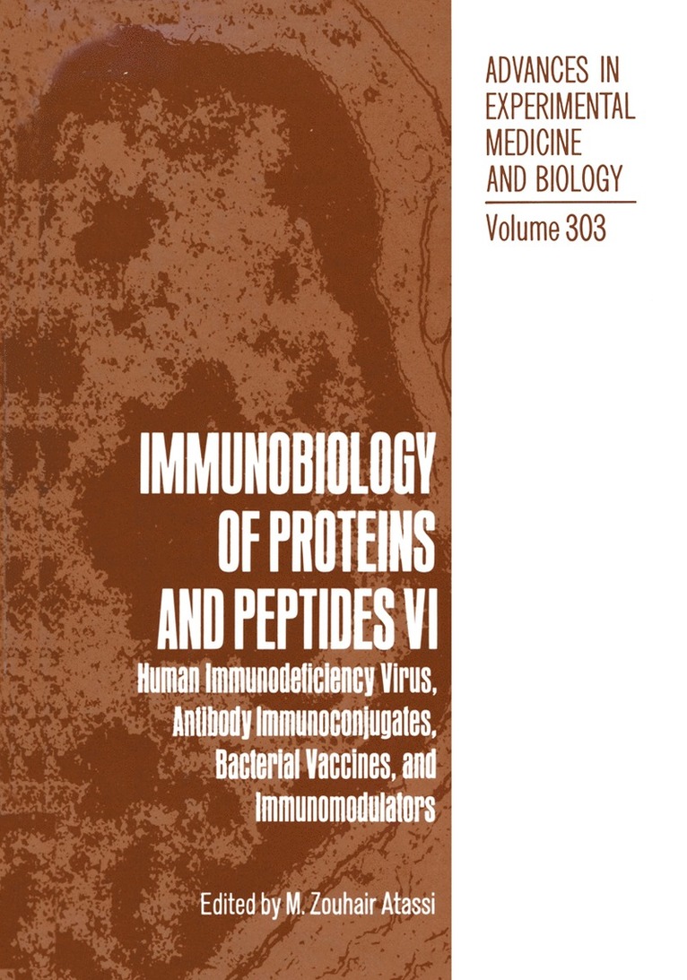 M. Zouhair Atassi, M. Zouhair Atassi - Immunobiology of Proteins and Peptides VI, Häftad