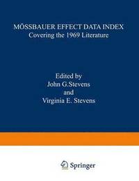 bokomslag Moessbauer Effect Data Index