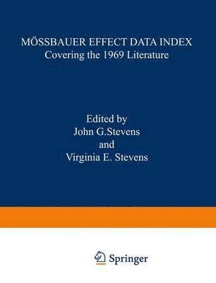 bokomslag Moessbauer Effect Data Index