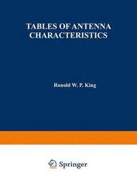 bokomslag Tables Of Antenna Characteristics