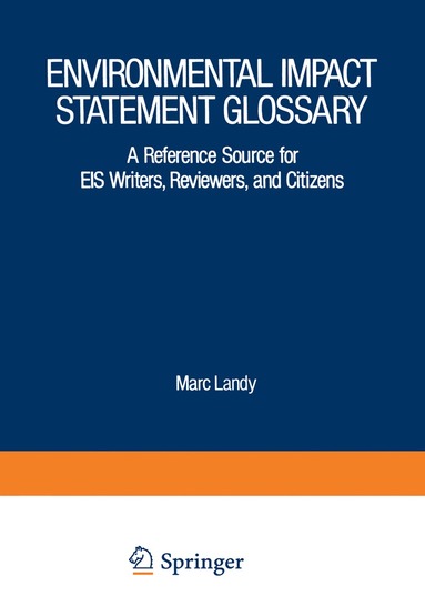 bokomslag Environmental Impact Statement Glossary