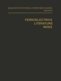 bokomslag Ferroelectrics Literature Index