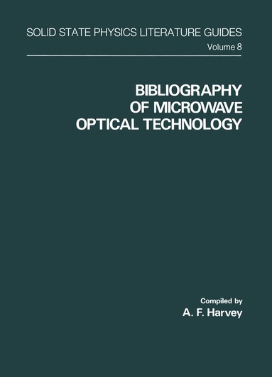 bokomslag Bibliography of Microwave Optical Technology