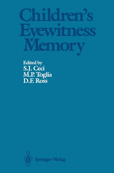 bokomslag Children's Eyewitness Memory