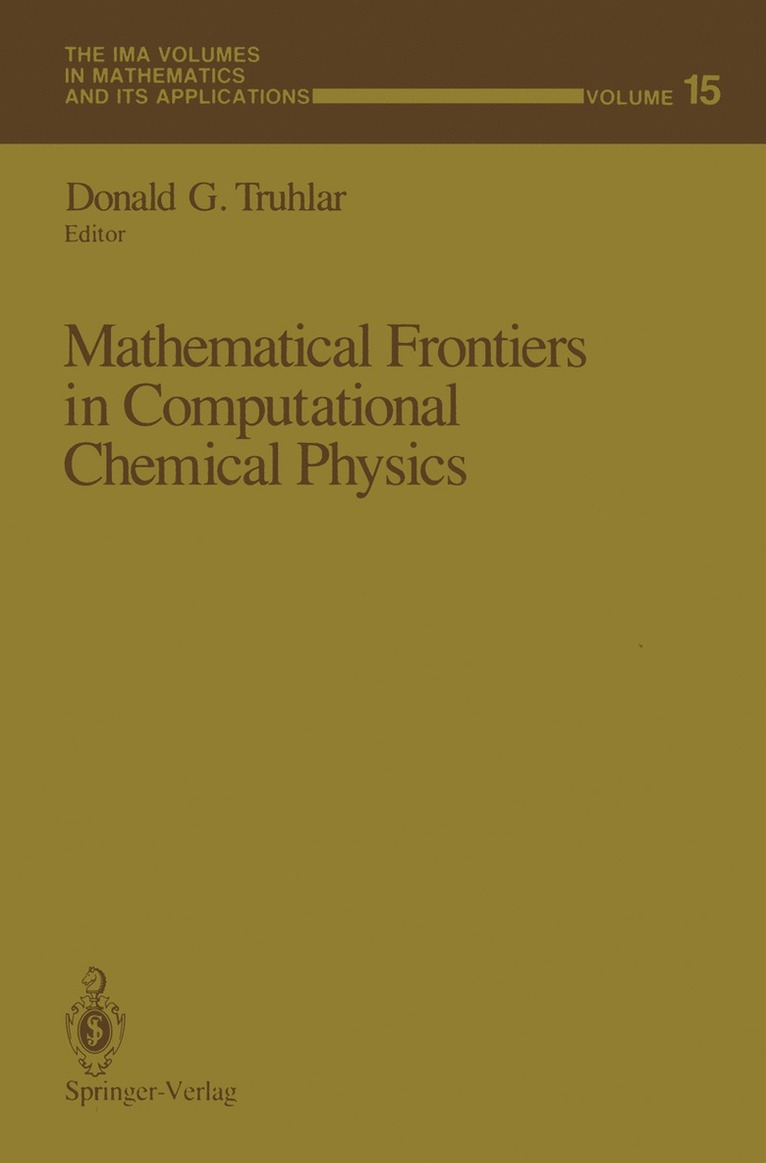Donald G. Truhlar - Mathematical Frontiers in Computational Chemical Physics, Häftad