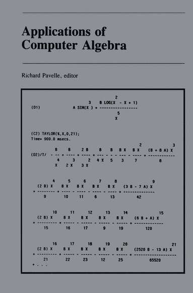 bokomslag Applications of Computer Algebra