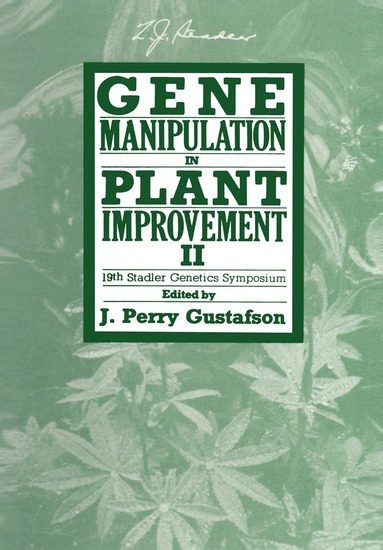 J. Perry Gustafson - Gene Manipulation in Plant Improvement II, Häftad