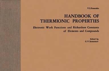 bokomslag Handbook of Thermionic Properties