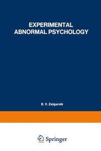 bokomslag Experimental Abnormal Psychology
