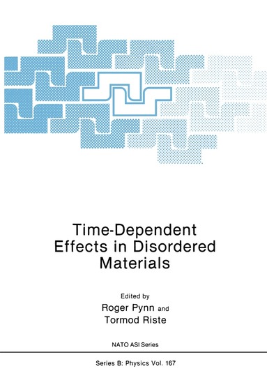 Roger Pynn - Time-Dependent Effects in Disordered Materials, Häftad