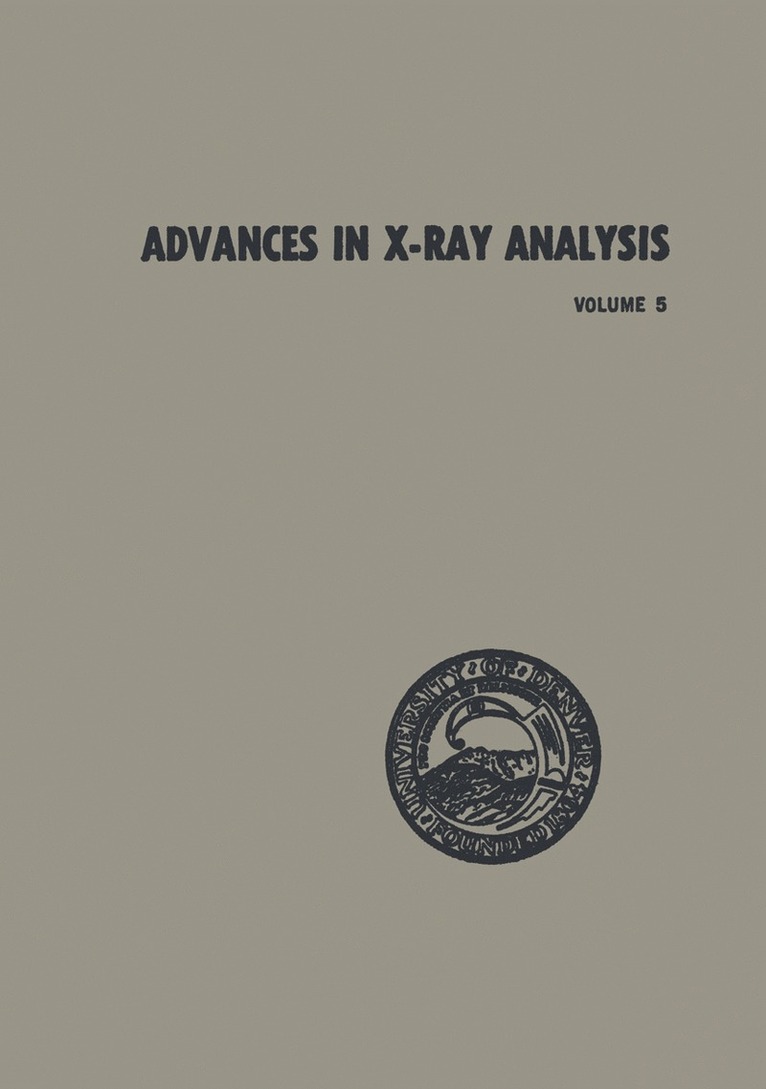 William M. Mueller - Advances in X-Ray Analysis, Häftad