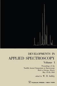 bokomslag Developments in Applied Spectroscopy Volume 1