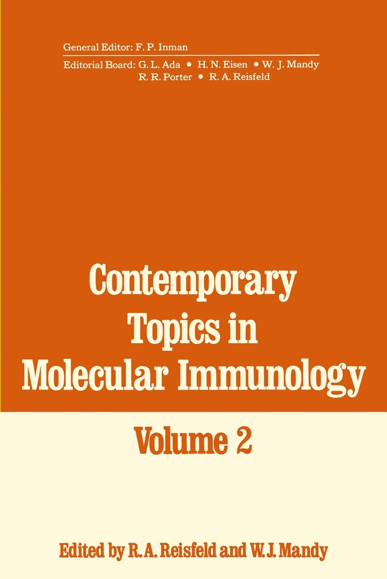 R. Reisfeld - Contemporary Topics in Molecular Immunology, Häftad
