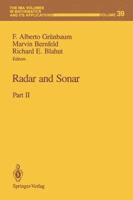 bokomslag Radar and Sonar