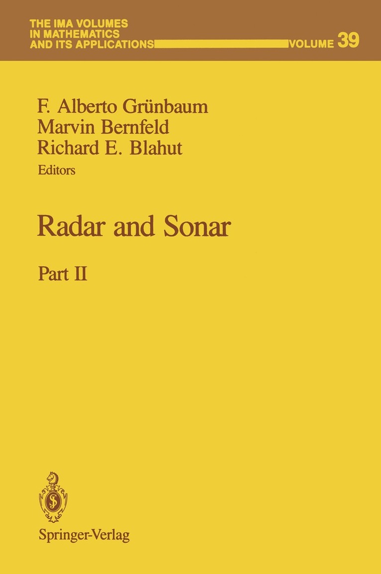 Radar and Sonar 1