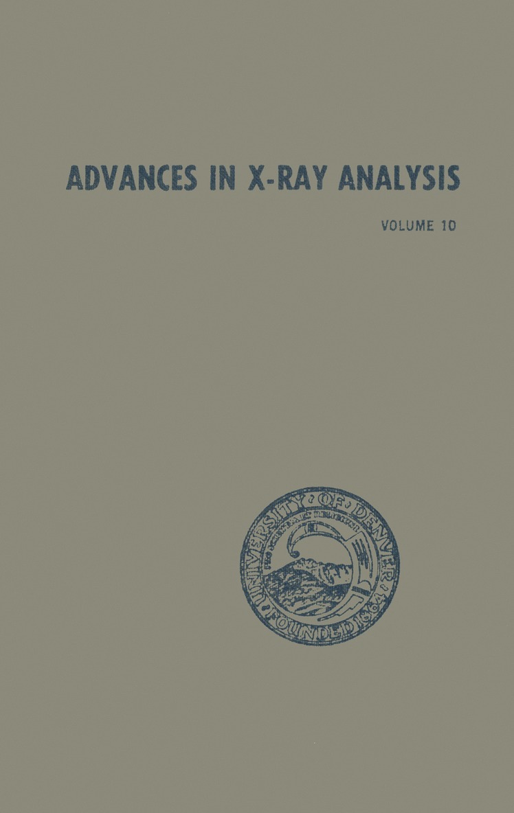 John B. Newkirk, Gavin R. Mallett - Advances in X-Ray Analysis, Häftad