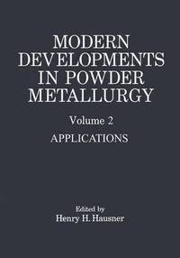 bokomslag Modern Developments in Powder Metallurgy