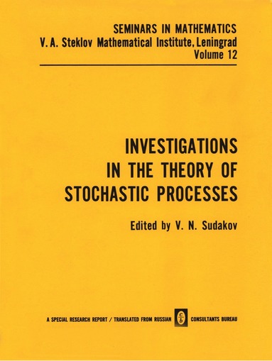 bokomslag Investigations in the Theory of Stochastic Processes