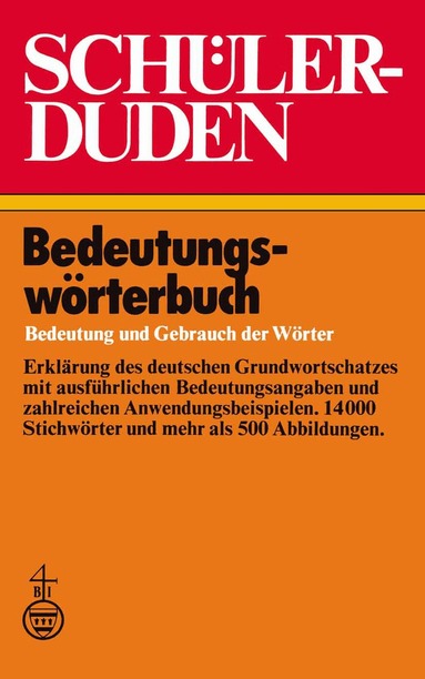Paul Grebe, Wolfgang Müller - Schülerduden Bedeutungswörterbuch, Häftad