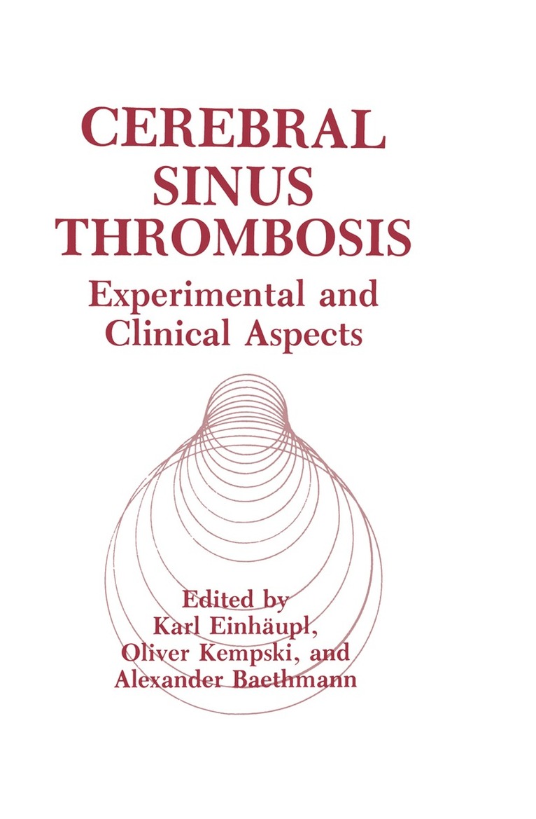A. Baethmann, K. Einhäupl, O. Kempski - Cerebral Sinus Thrombosis, Häftad