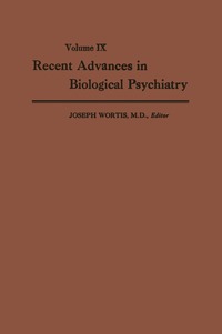 bokomslag Recent Advances in Biological Psychiatry