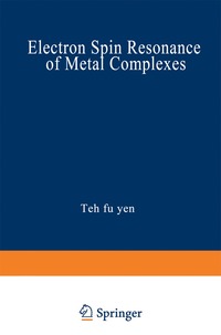 bokomslag Electron Spin Resonance of Metal Complexes