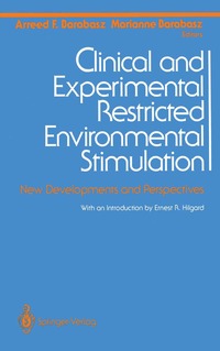 bokomslag Clinical and Experimental Restricted Environmental Stimulation