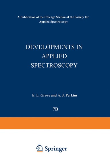 bokomslag Developments in Applied Spectroscopy