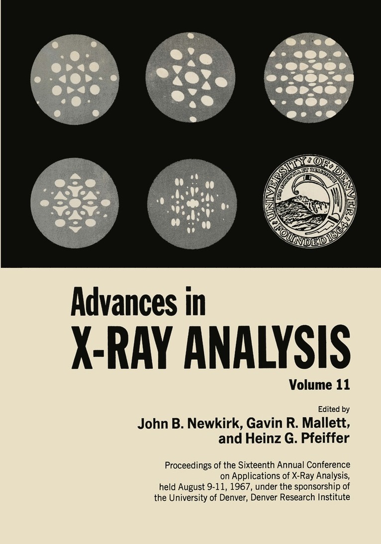 Advances in X-ray Analysis 1