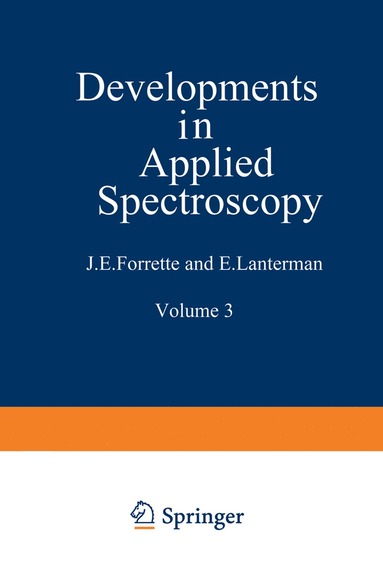 bokomslag Developments in Applied Spectroscopy