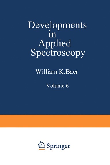 bokomslag Developments in Applied Spectroscopy