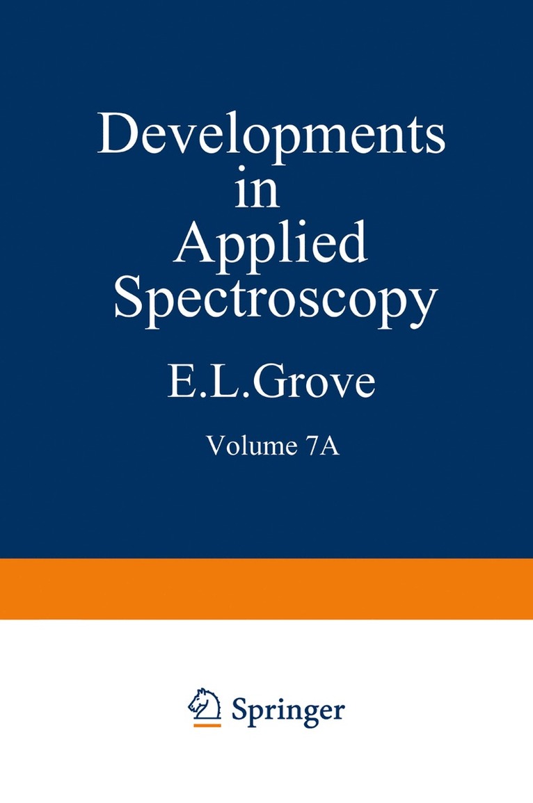 E. L. Grove, Alfred J. Perkins - Developments in Applied Spectroscopy, Häftad