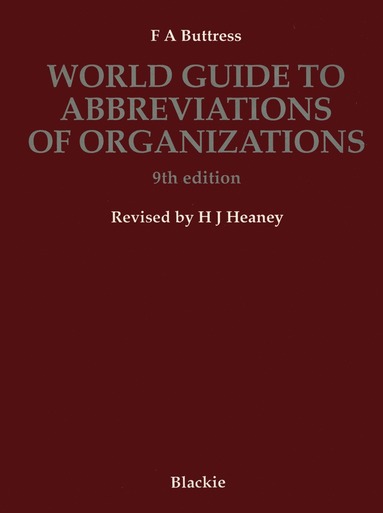 bokomslag World Guide to Abbreviations of Organizations