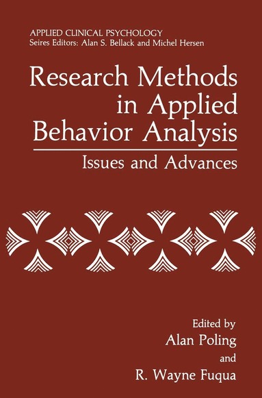 bokomslag Research Methods in Applied Behavior Analysis