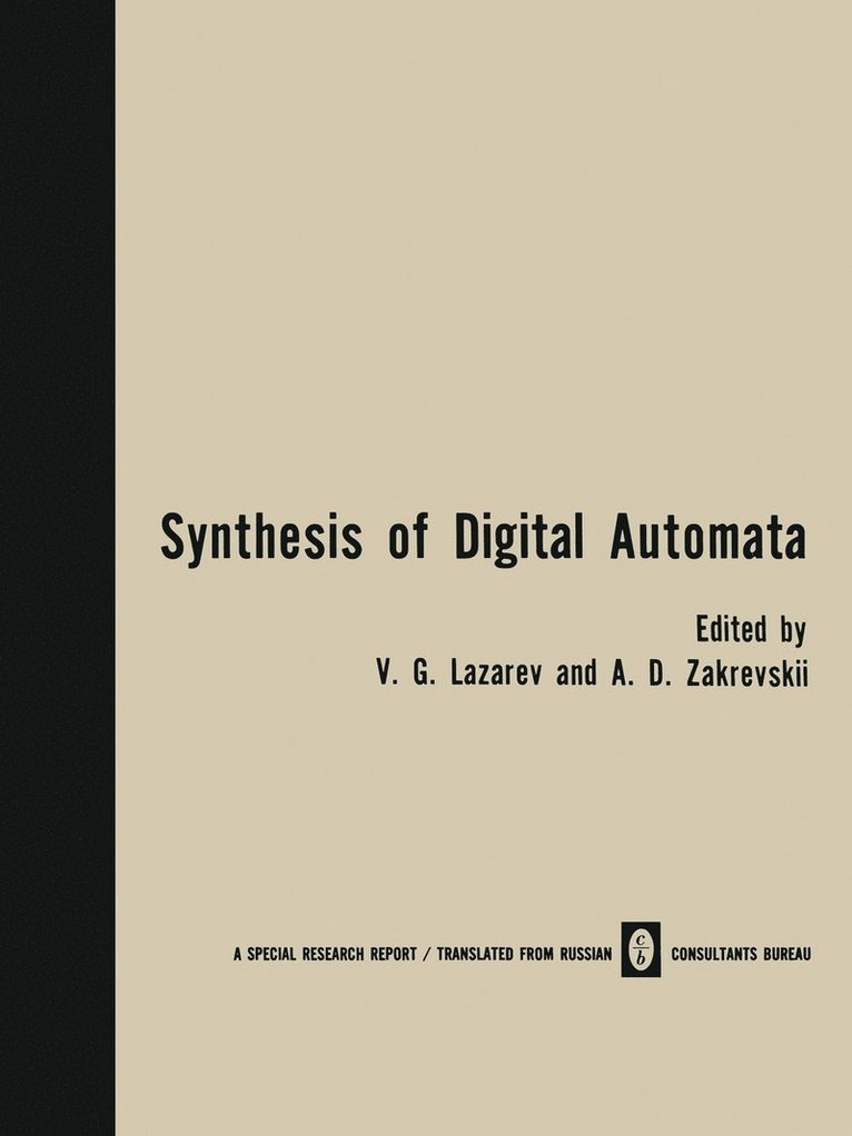 Synthesis of Digital Automata / Problemy Sinteza Tsifrovykh Avtomatov / ???????? ??????? ???????? ????????? 1