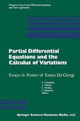 Partial Differential Equations and the Calculus of Variations 1