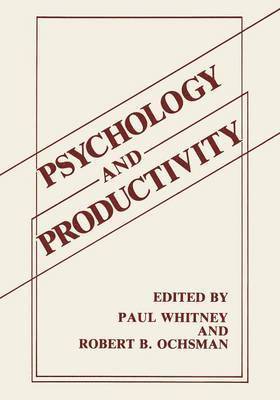 bokomslag Psychology and Productivity